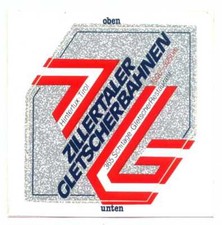 alter Autoaufkleber Zillertaler Gletscherbahnen Tirol Hintertux Österreich