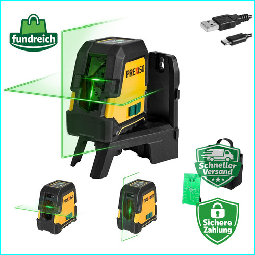 Kreuzlinienlaser grün 30m - grün,