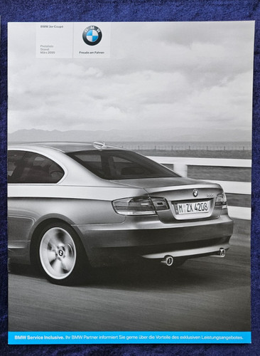 Bmw 3er e90 coupe preisliste - e90,