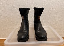Damen Winterstiefel aus Echtleder & Lammfell – Größe 38