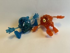 McDonald’s Monster Maniacs 2001 Happy Meal Figuren Set 2 Stück blau orange