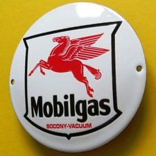 MOBIL GAS = Tür- Emailschild