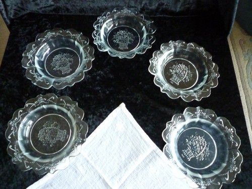 Goebel glas schale - 5x,