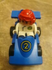 Lego Duplo Vintage 80er Jahre Rennwagen mit Rennfahrer