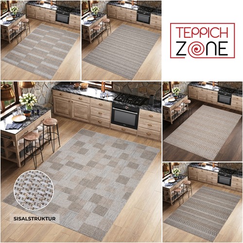 Flachgewebe teppich grau braun - teppich,