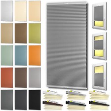 Wabenplissee nach Maß Faltrollo VERDUKELUNG Thermo Faltstore Rollos & Jalousien