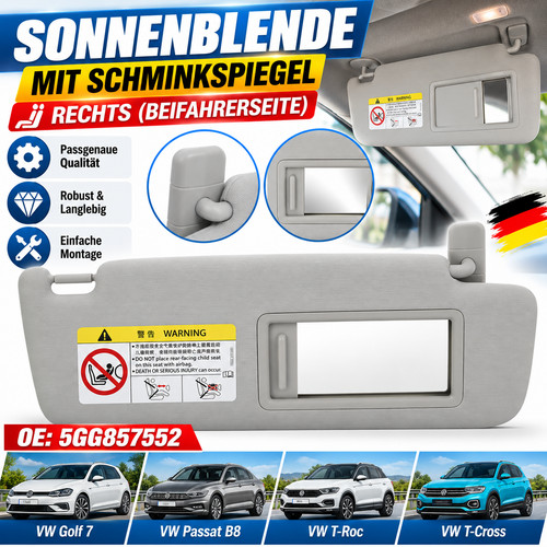 Sonnenblende spiegel rechts - sonnenblende,