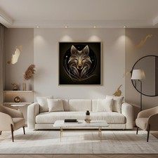 Wandbild – Line Art auf