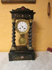 Antike Portal-Kaminuhr mit