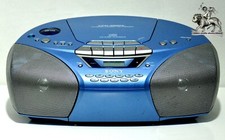 Sony CFD-S250L tragbares Kassetten CD Radio Deck Recorder blau 1 Jahr Garantie