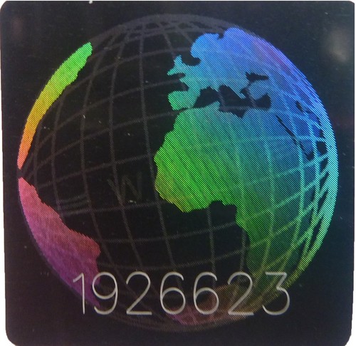 Hologramm siegel welt - 3d,