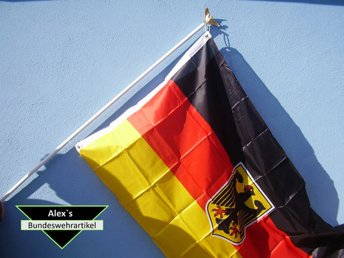 Fahnenstange alu weiß mit - alu,