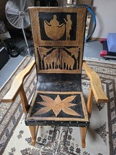 Antiker Schaukelstuhl Holz mit