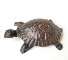 Schildkröte Gusseisen XL Schlüsselversteck Gartendeko Garten Figur Antik