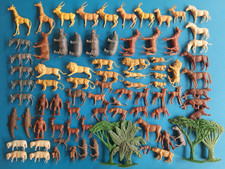 f.05.1  HEINERLE..afrika..FIGUREN..tiere+bäume..MANURBA..zu elastolin..SELTEN