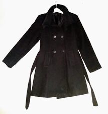 Cooler Leder Damenmantel / Kurzmantel von Bernd Berger Viventi Gr. 38, schwarz