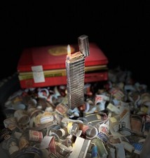 S.T.Dupont Tischfeuerzeug Ligne 1, silberfarben, TOP Zustand, REVISIONIERT