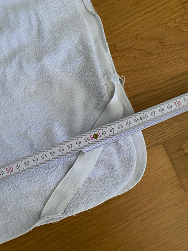 Weiße frottee bettunterlage - weiße,