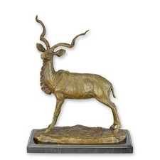 Bronzetierfigur Antilope, H