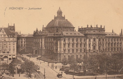 München justizpalast von - ak,