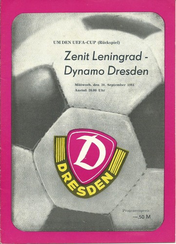 1981 dynamo dresden - dynamo,