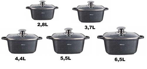 Marmor quadratisch töpf - marmor,