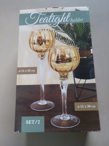 Teelichthalter gold neu - teelichthalter,