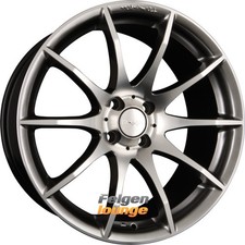 4 Alufelgen TOMASON TN1 Hyperblack Polished 8x17 ET35 4x100 17 Zoll