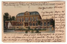 Bad Pyrmont Partie beim Kurhaus um 1898 (Lügde Aerzen Barntrup Blomberg)