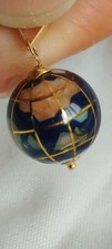 Erdglobus Anhänger 18K Gold