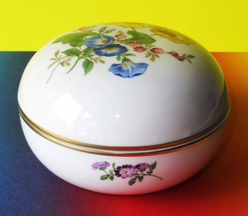 Meissen dose bunte - dose, blume