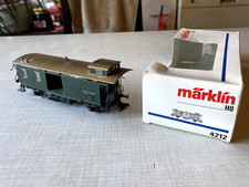 Gepäckwagen - Eisenbahn - Spur HO - grün - Märklin - 4212 - Mit OVP  - bespielt