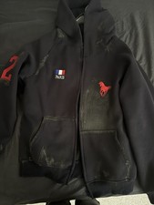 Balenciaga Paris, zip-hoodie, farbe dunkelblau, große M