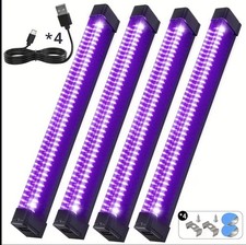 4x LED UV Schwarzlicht Leiste