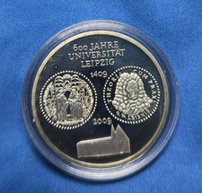 10 Euro Münze PP, 600 Jahre Universität Leipzig, 2009, 925er Silber in Kapsel