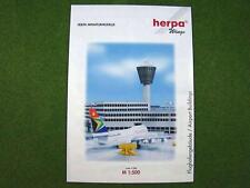 HERPA Wings-Prospekt  >> Flughafengebäude << | 1999 | 6 Seiten | d303