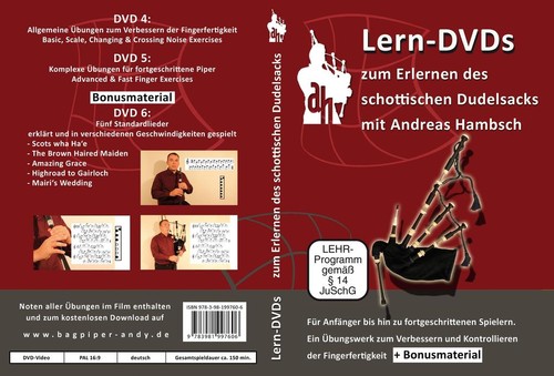 Dudelsack lern dvds wichtige - dudelsack,