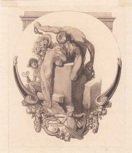 Exlibris bookplate - exlibris,