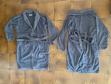 2 Stück Bademantel Grau
