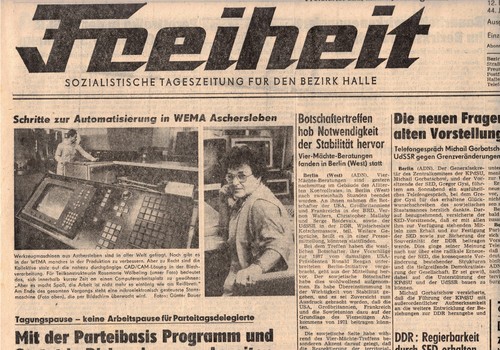 Ddr zeitung freiheit halle - zeitung,