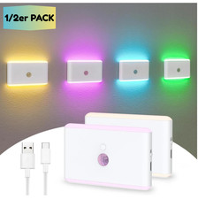 LED Nachtlicht RGB Nachtlicht  mit Bewegungsmelder Nachtlampe Treppenlicht