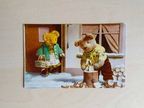 2440 teddy beim holz hacken - nr.2440,