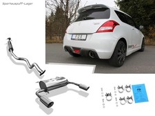 Fox Duplex Komplettanlage Suzuki Swift Sport 4 FZ NZ  je 100mm doppelwandig TOP