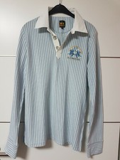 LA MARTINA Herrenpullover hellblau weiß gestreift Herren Pullover Gr. M wie L