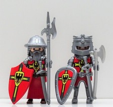 2 x KREUZRITTER ROT ADLER A PLAYMOBIL zu Deutsch Jerusalem Crusader Custom RAR !