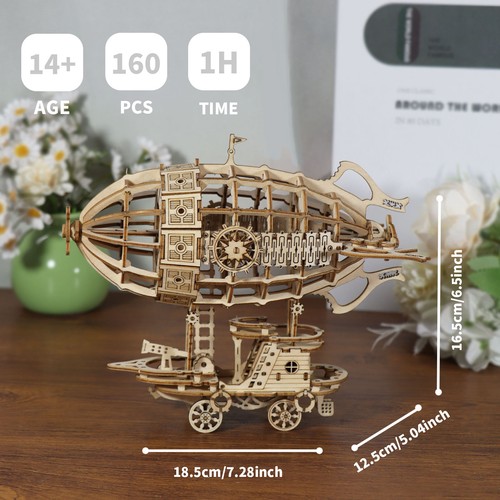 Holzpuzzle luftschiff - 3d,