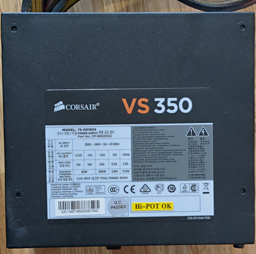 Corsair vs350 atx netzteil - corsair,
