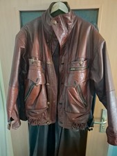 Jacke, Lederjacke, echt Leder