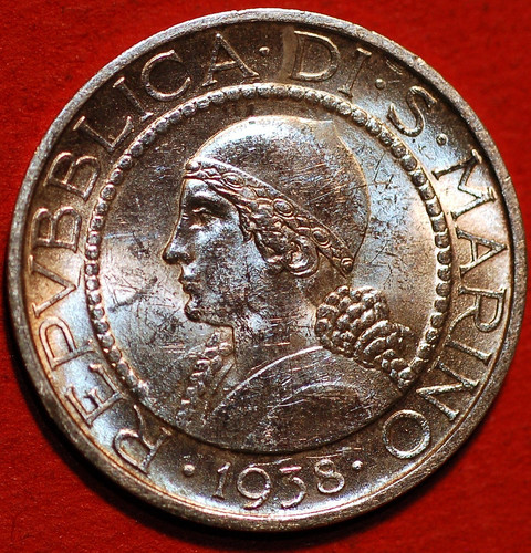 San marino lire 1938 - 5, 9