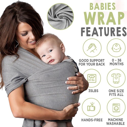 Babytragetuch mit vordertasche - mit,